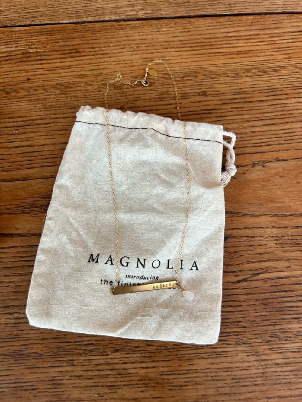Magnolia Market Bar Tag Necklace